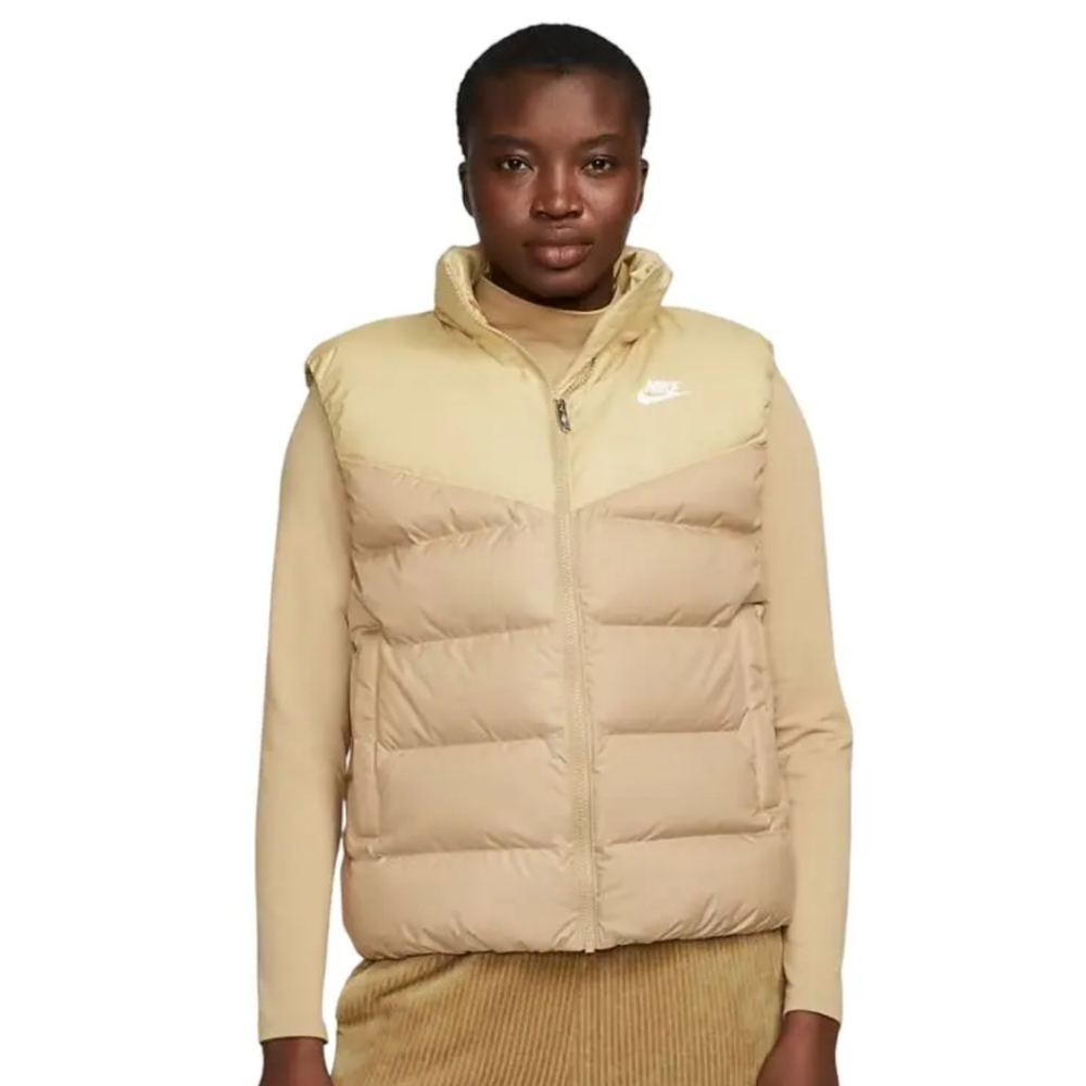 Nike Sportswear Therma-FIT Windrunner Women's Down Vest (Hemp/Sesame/White) L
